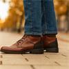 Tommy Bowe X Morris Laced Boot - Cognac Leather